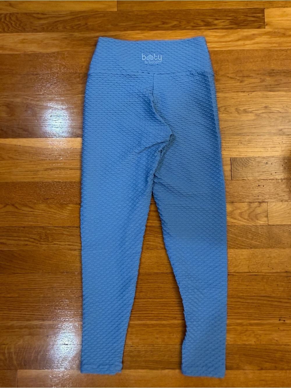 Booty By Brabants Croco Skin Seamless Leggings in Light Blue - One Size